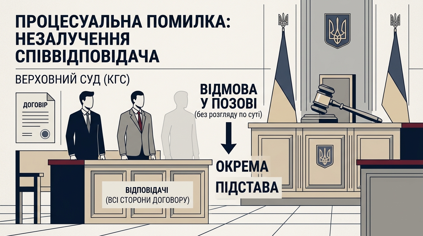 Неналежний суб'єктний склад відповідачів у справі про визнання правочину недійсним є підставою для відмови у позові - КГС