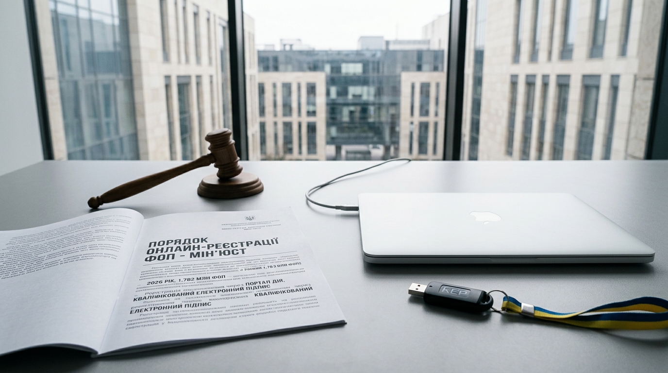 Порядок реєстрації ФОП онлайн - Мін'юст