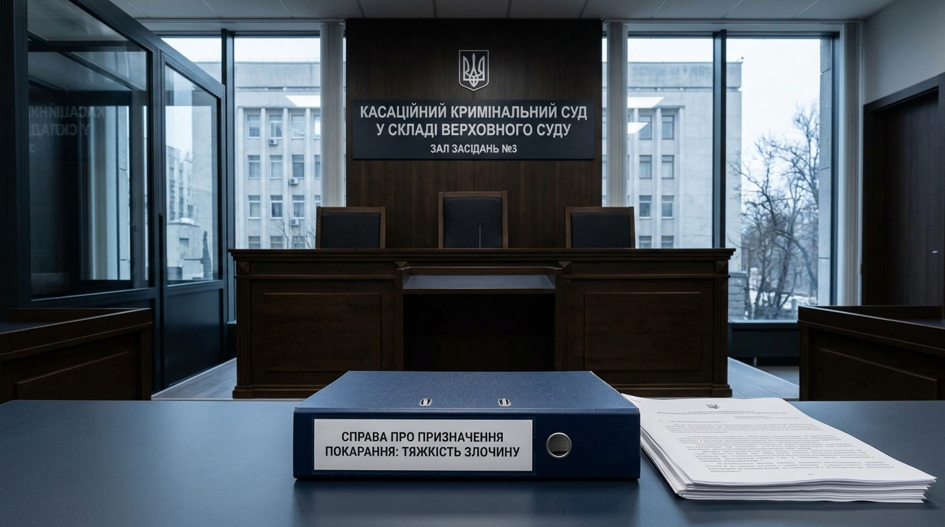 Щодо урахування судом тяжкості вчиненого кримінального правопорушення як загальної засади призначення покарання - ККС