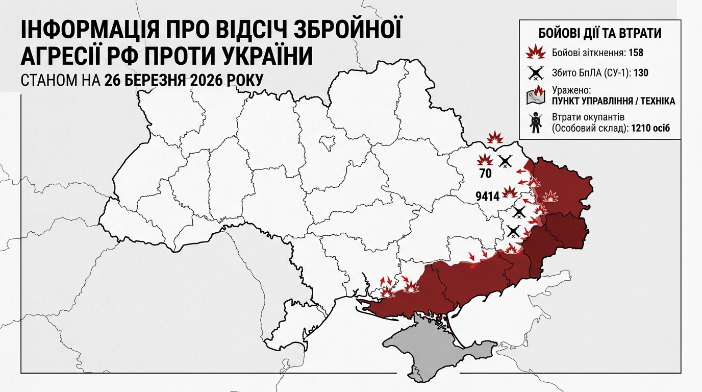 Українські військові на передовій відбивають ворожі атаки, видно вибухи та пошкоджену техніку агресора.