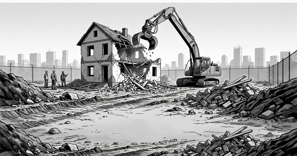 Знесення самочинно збудованого будинку на земельній ділянці, на яку відсутнє речове право