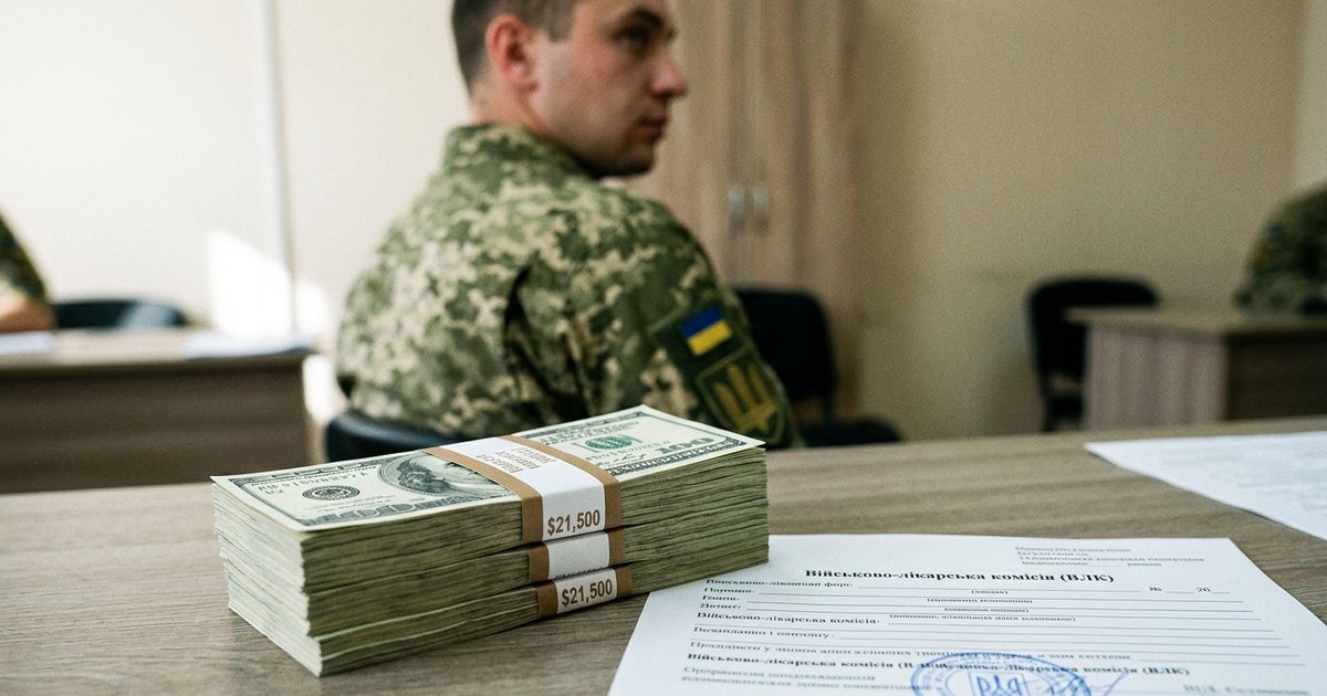 Неправомірна вигода 21 500 $ за вплив на ВЛК за рішення про непридатність до військової служби - обвинувальний акт спрямовано до суду
