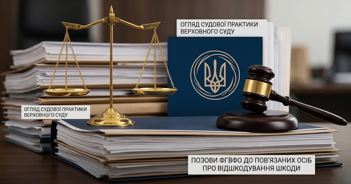 Огляд судової практики ВС у справах за позовами Фонду гарантування вкладів фізичних осіб до пов’язаних з банком осіб про відшкодування шкоди