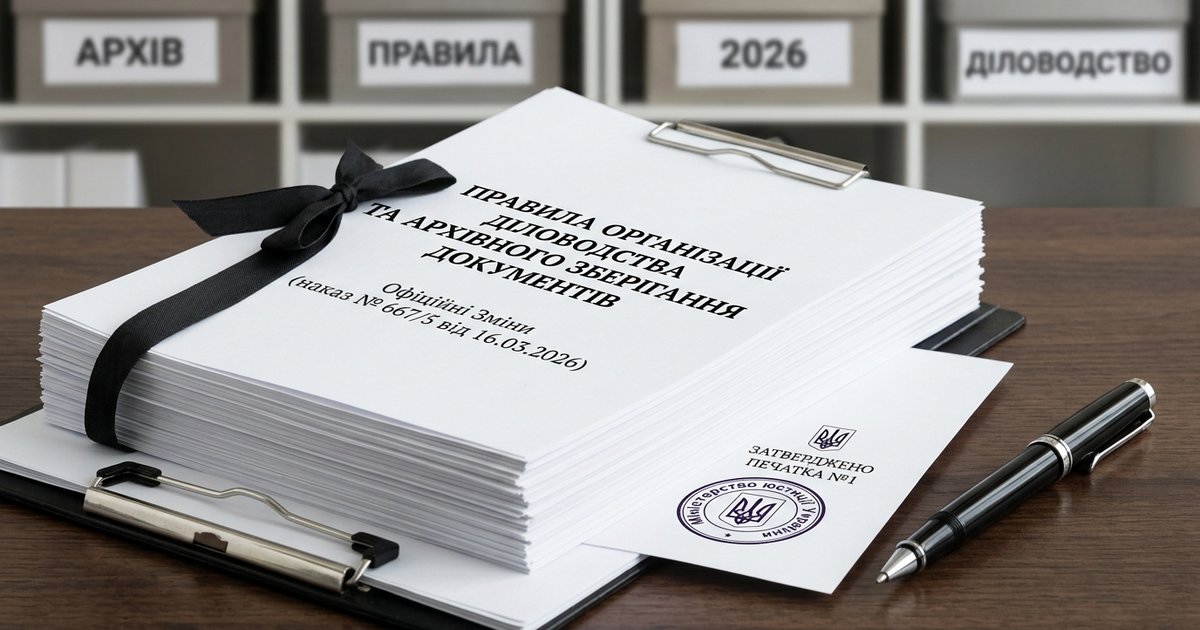 Оновлено правила організації діловодства та архівного зберігання документів