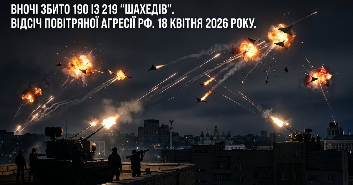 Інформація про відсіч збройної агресії рф проти України станом на 18 квітня 2026 року
