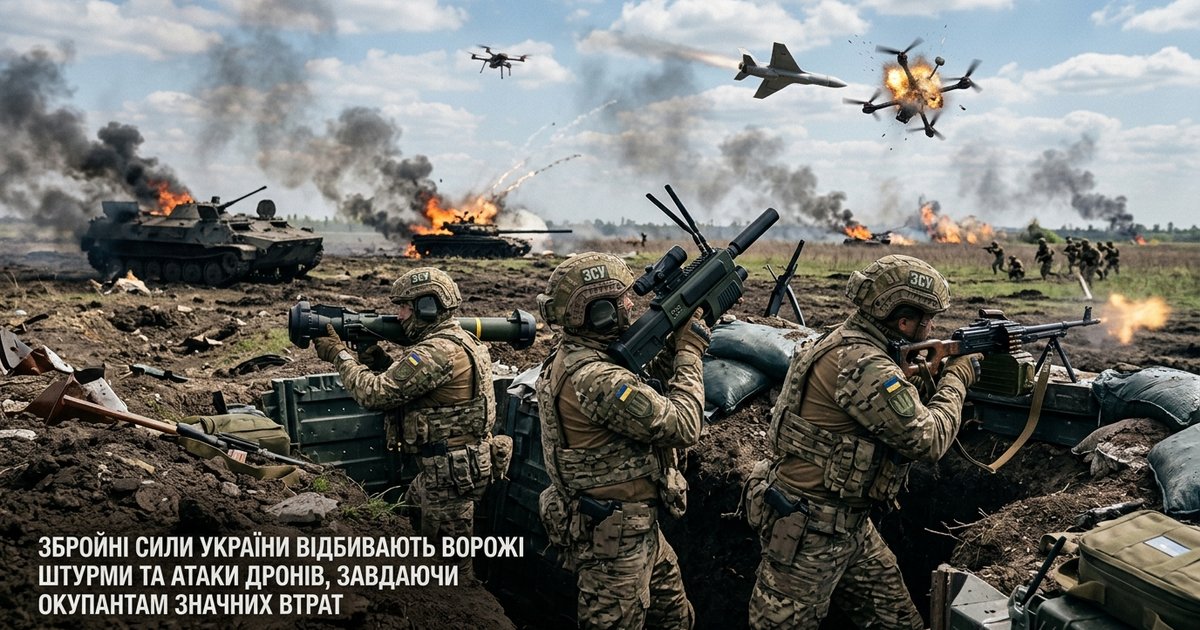 Інформація про відсіч збройної агресії рф проти України станом на 1 травня 2026 року