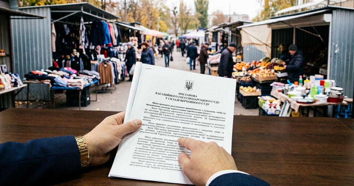 Щодо правового регулювання правовідносин з укладення, зміни та продовження договору користування торговельним місцем - КГС