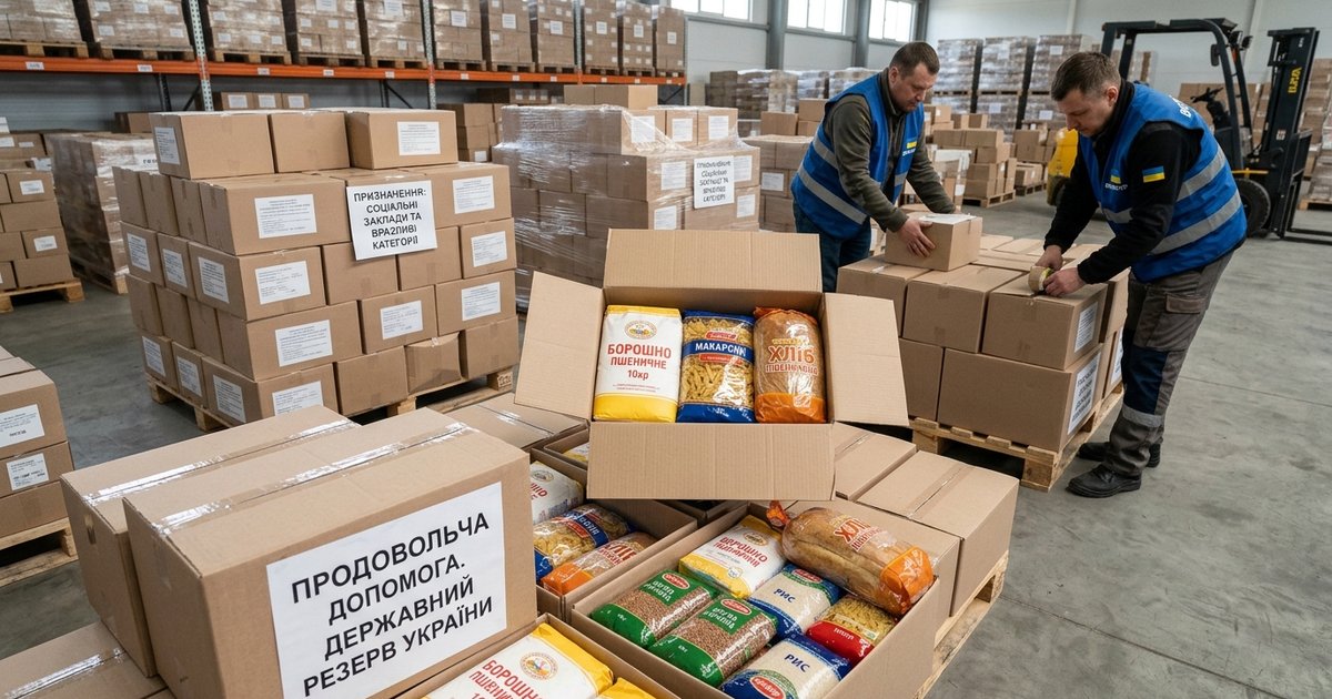 Визначено механізм продовольчої підтримки соціальних закладів та вразливих категорій населення з державного резерву