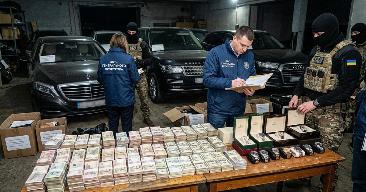Вилучені елітні автомобілі, готівка в різних валютах та швейцарські годинники під час обшуків у фігурантів корупційної справи Нацполіції.