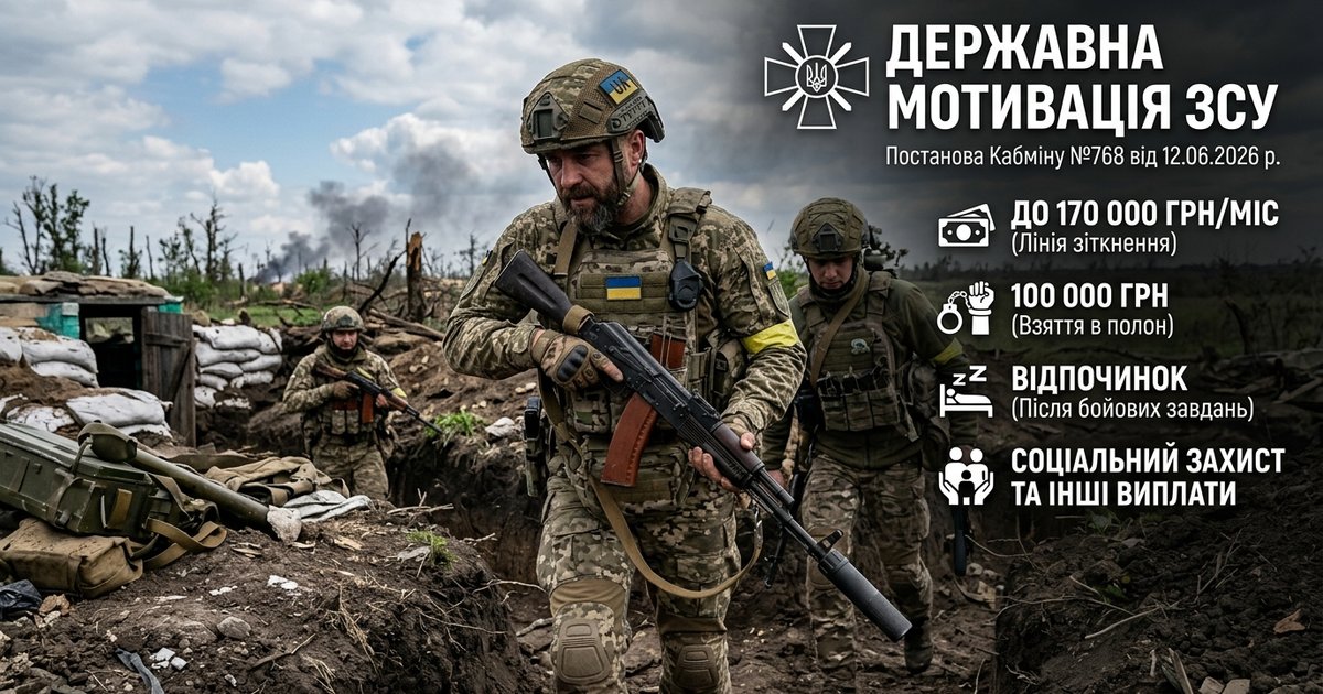 Уряд ухвалив постанову про запровадження мотиваційних чинників для військовослужбовців, встановлення особливостей проходження військової служби за контрактом  в умовах воєнного стану
