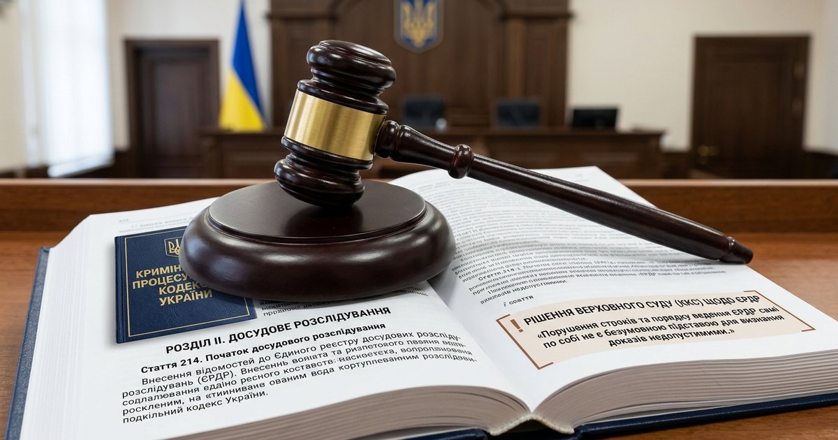 Правові наслідки неналежного ведення ЄРДР, порушення строку внесення відомостей до ЄРДР про вчинене кримінальне правопорушення - ККС