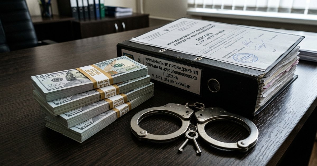 Повідомлено про підозру адвокату за пропозицію неправомірної вигоди першій заступниці голови ДІАМ