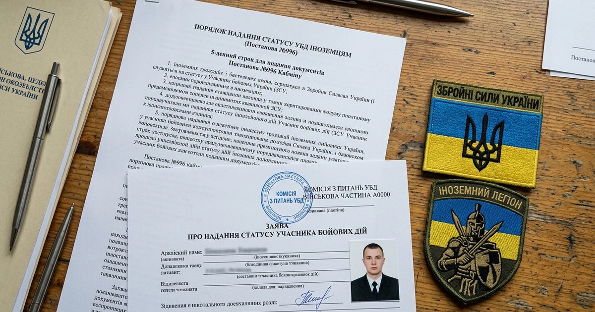 Зміни щодо порядку надання статусу учасника бойових дій іноземцям, особам без громадянства