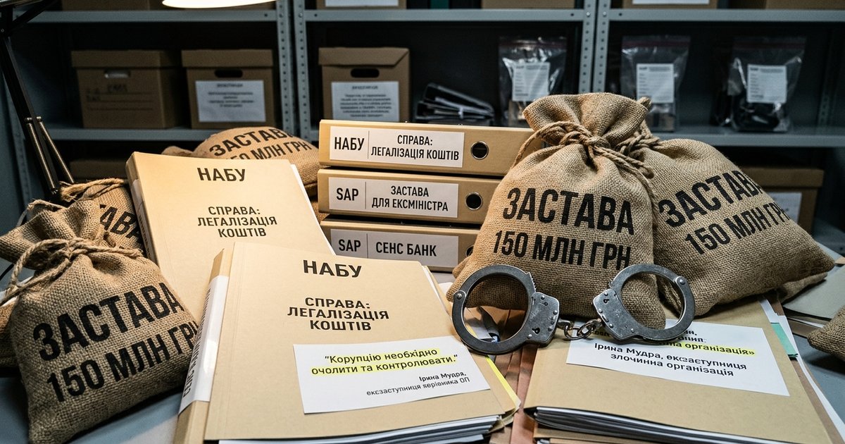 "Корупцію неможливо побороти. Корупцію необхідно очолити та контролювати" - НАБУ і САП проти злочинної організації з легалізації коштів, одержаних злочинним шляхом