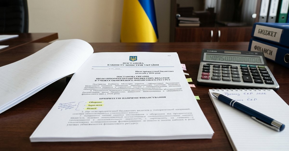  Рішення Уряду щодо пріоритезації бюджетних видатків в умовах обмеженого фінансового ресурсу