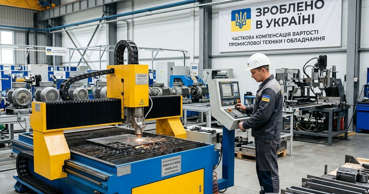 Уряд затвердив порядок часткової компенсації вартості промислової техніки і обладнання вітчизняного виробництва